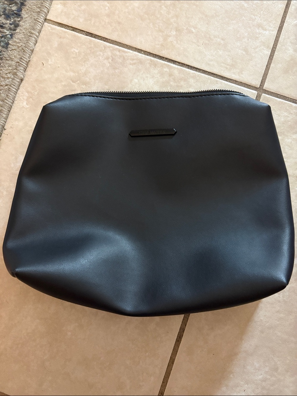 Steve Madden Black Cosmetic Pouch